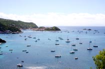 Sur les hauteurs, vue exceptionnelle sur Gustavia